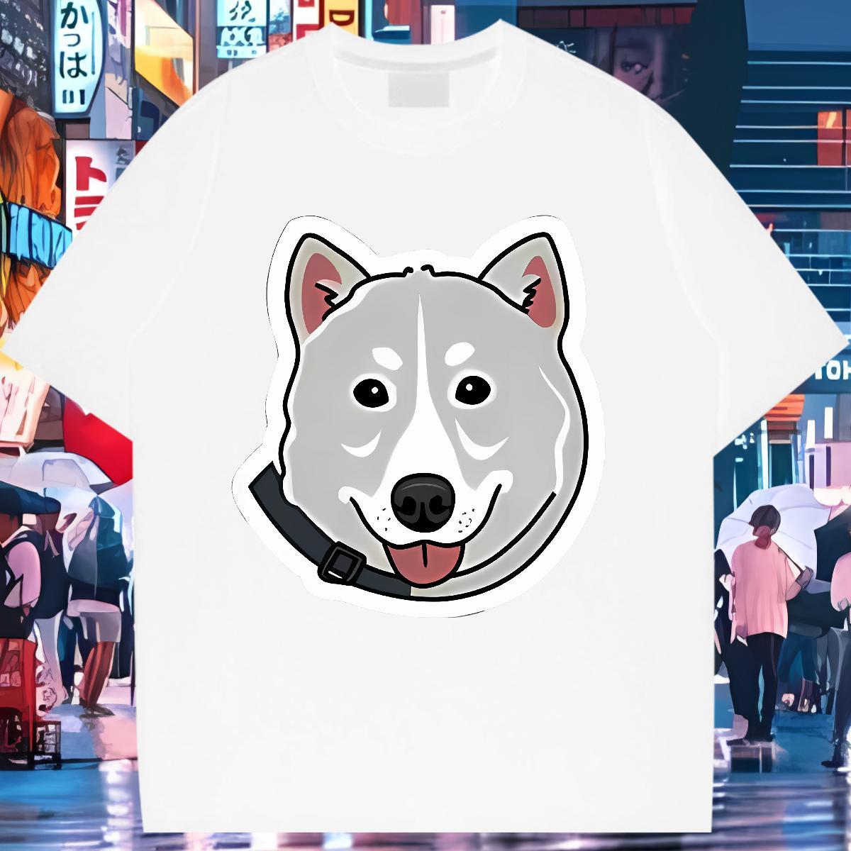 Unisex T-Shirts for Women Comfortable Woman Tshirt DIY Printed dog Sport 230g 100% Cotton Casual New Clothes Shirt