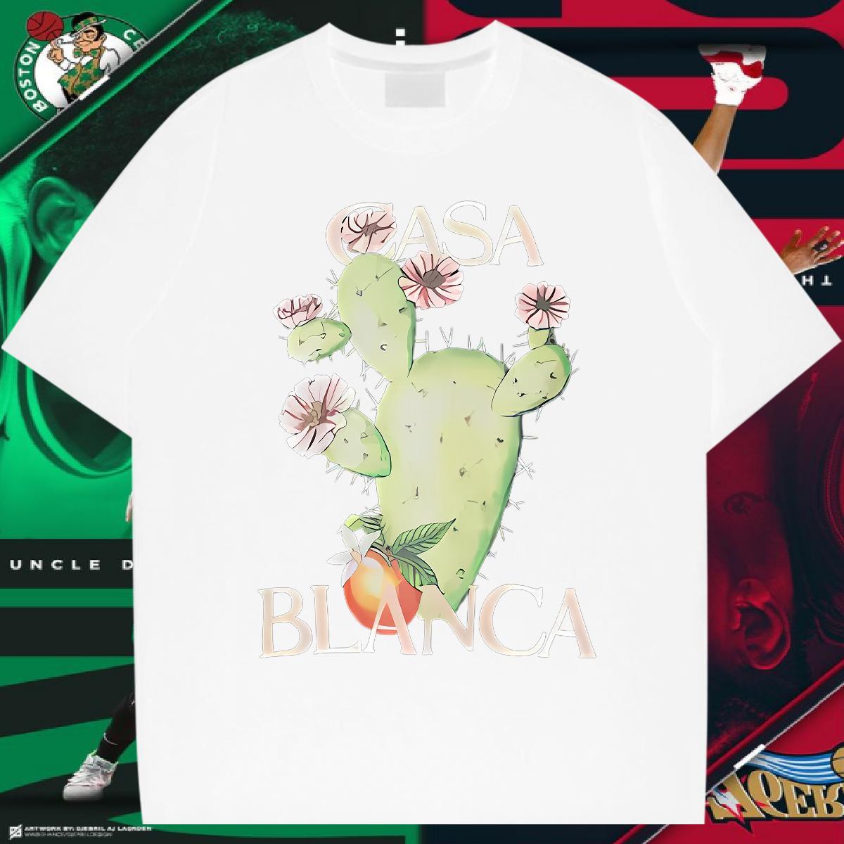 T Shirt For Man 230g Cotton painting Sport Short Sleeve O-Neck Cartoon Print Men Tshirts 2024 Summer Comfortable Tees