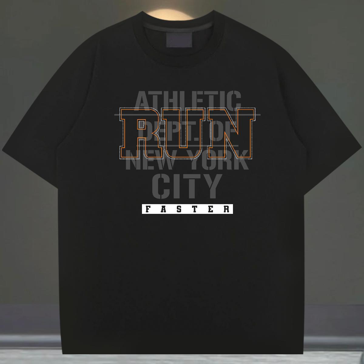 Popular Men Tees 100% Cotton 230g High Street Hip Hop letter DIY Short Sleeve Soft Casual New Men T Shirts Tops