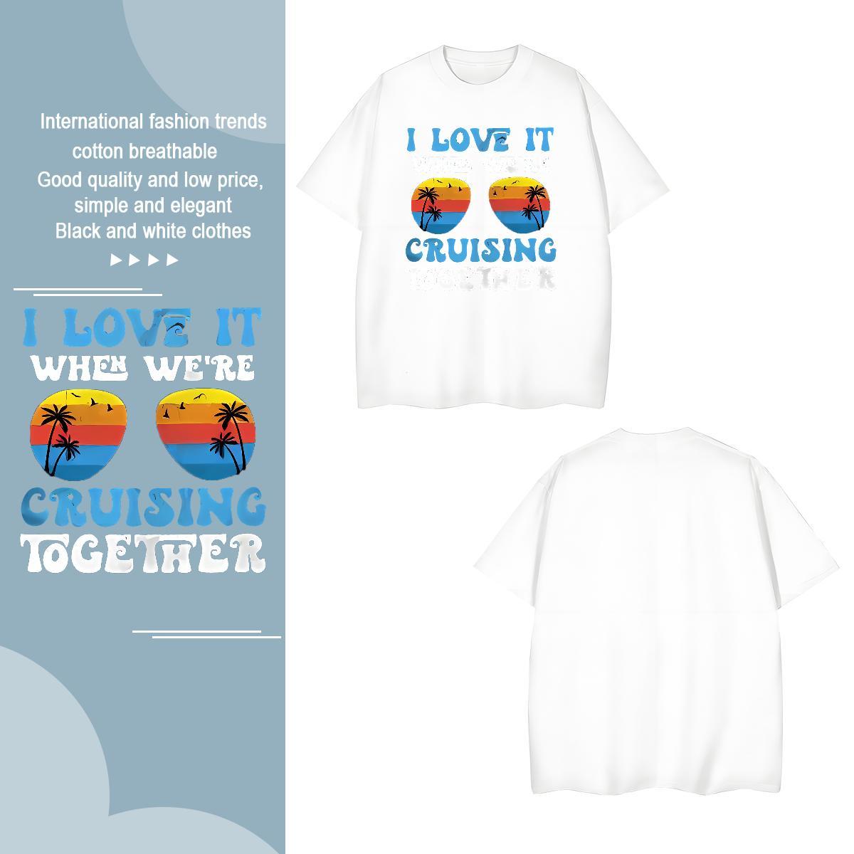 T shirt 100% Cotton 230g letter Casual Daily Wear Breathable Crew Neck Oversized 4XL Men Tees Wholesale Cool Top Tees