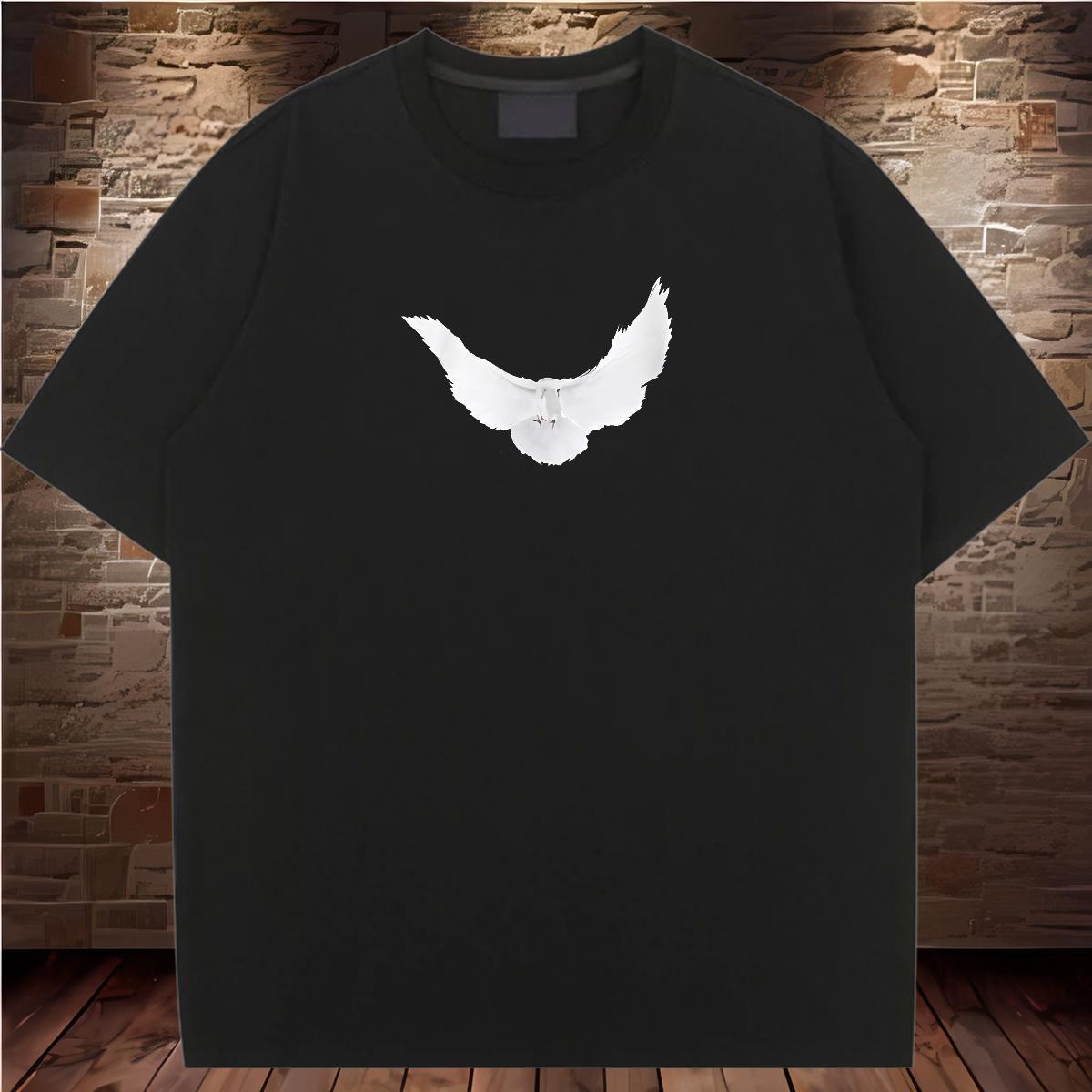 High quality T-Shirts Short Sleeve O-Neck Women Tshirts Plus Size Custom eagle Casual 230g 100% Cotton Stylist Wear