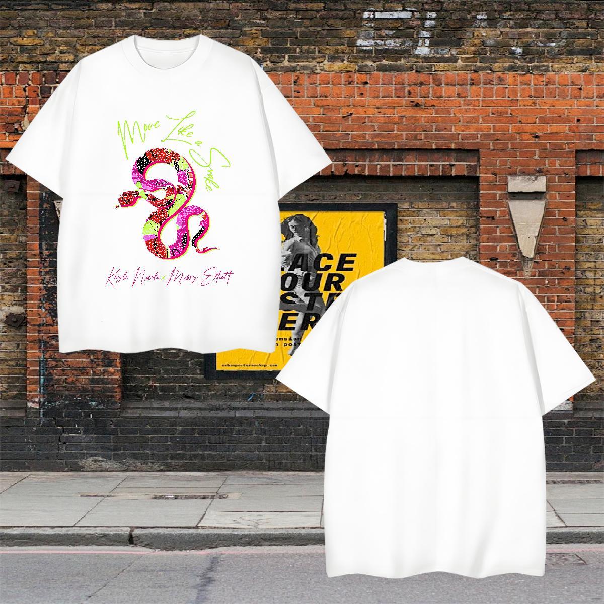 Fashion Design Man T Shirts 230g Pure Cotton snake Spring Summer Top Tees Breathable Short Sleeve High Quality Men Tshirts Cartoon Print