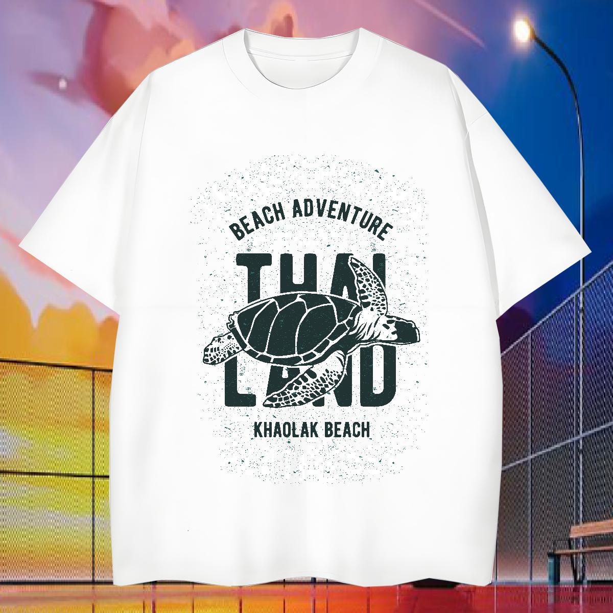 DIY T-Shirts 100% Cotton 230g Outdoor Clothes Crew Neck Cool Design Couples T Shirts Oversized