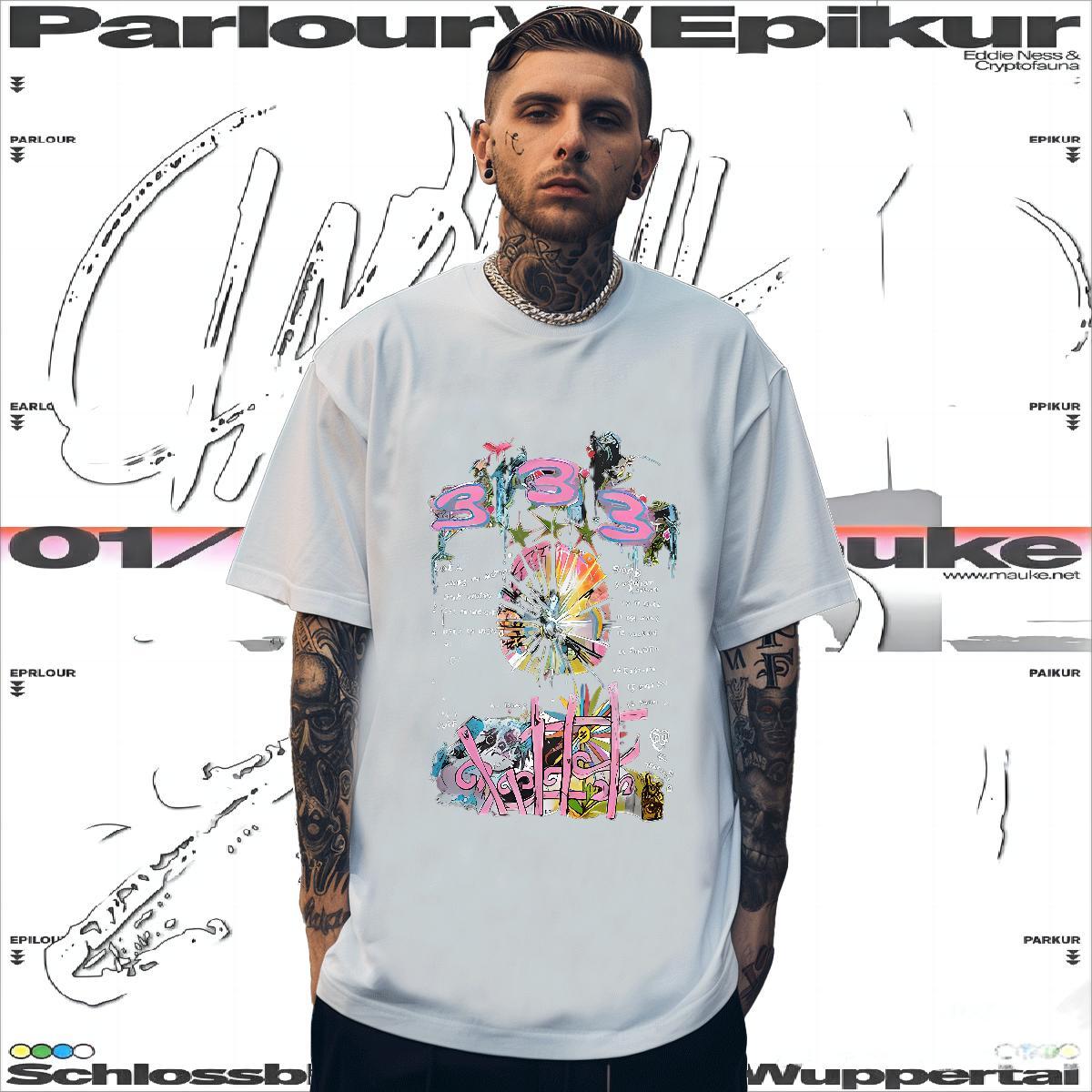 DIY T-Shirts 230g Pure Cotton cat Street Top Tees Crew Neck Brand Tshirt for Man Woman Customized