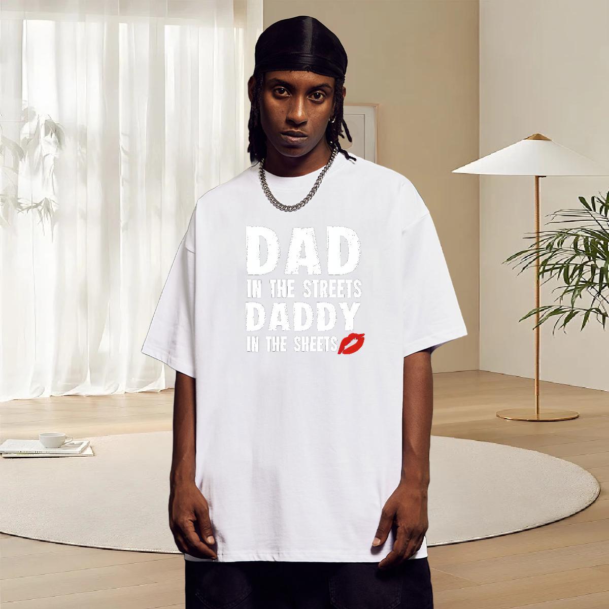 Classic Men Tshirts 230g 100% Cotton Spring Summer letter DIY Printed Breathable Short Sleeve Custom T shirt Tops Tees