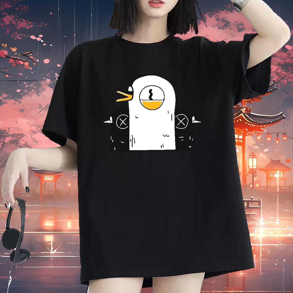 Free Shipping T-Shirts O-Neck Short Sleeve Womens Tshirts Custom Print Oversized chicken Street Casual 230g Pure Cotton Designer Top Tees
