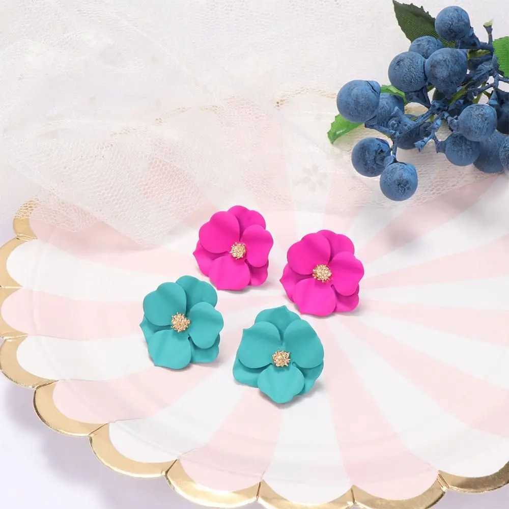 Cute Classic Female Cute Girl Flower Petal Jewelry Fashion Accessories Earrings W240803