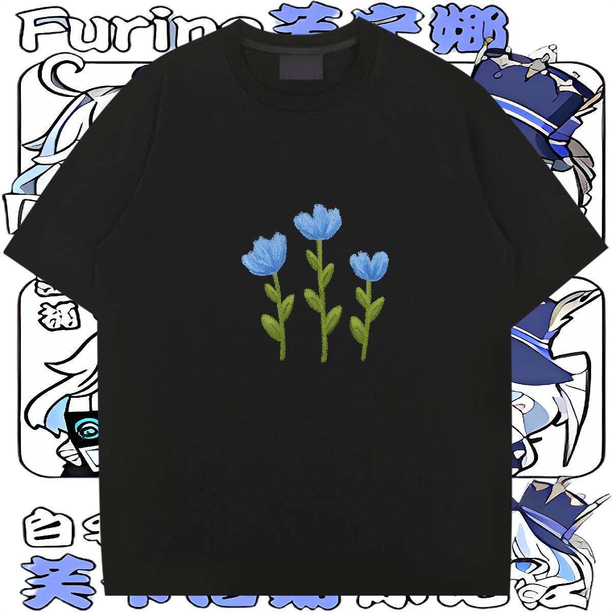 2024 Summer T Shirts Men 100% Cotton 230g flower Outdoor Clothes Short Sleeve Soft Designer Men Tees Skull