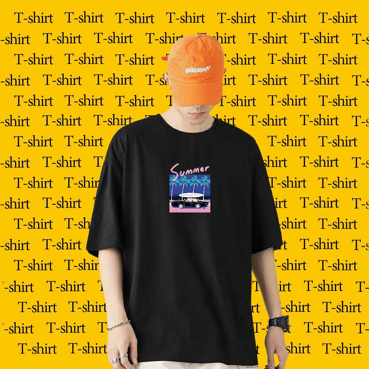Designer Mens T Shirts 230g Pure Cotton tree Casual Beach Tshirts Crew Neck High Quality Tshirt for Man Woman Anime Print