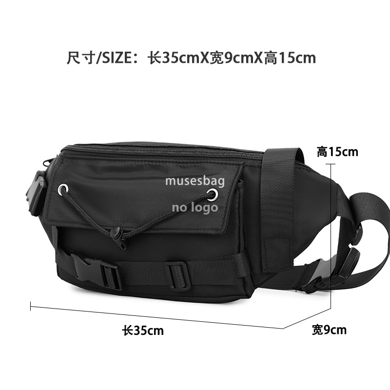 Fashion brand crossbody bag men's summer ins day small backpack student sports waist pack women's casual shoulder chest bag