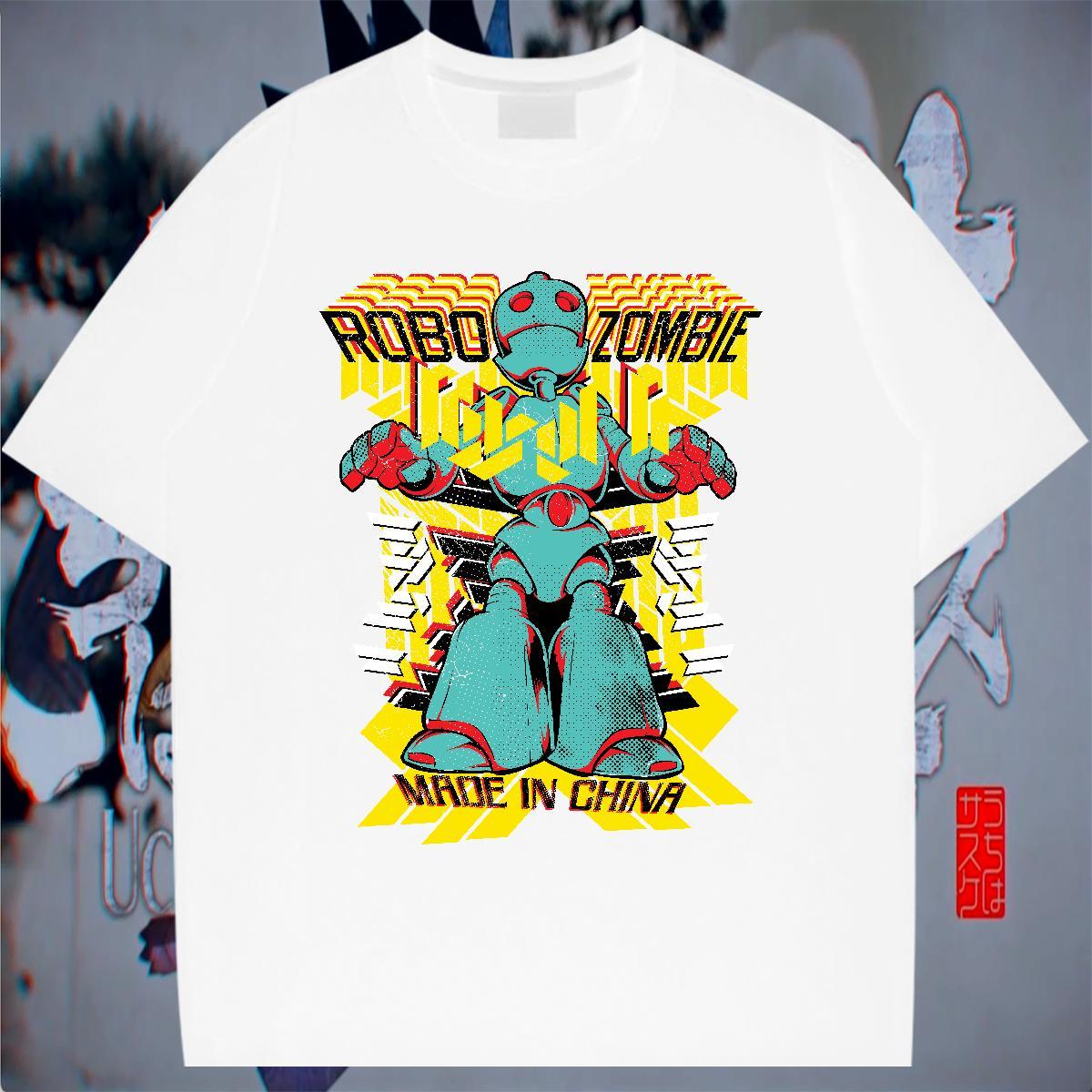 Brand Tshirts 230g Cotton Outdoor ET Skull Short Sleeve O-Neck Custom Men T Shirts Tee Shirt