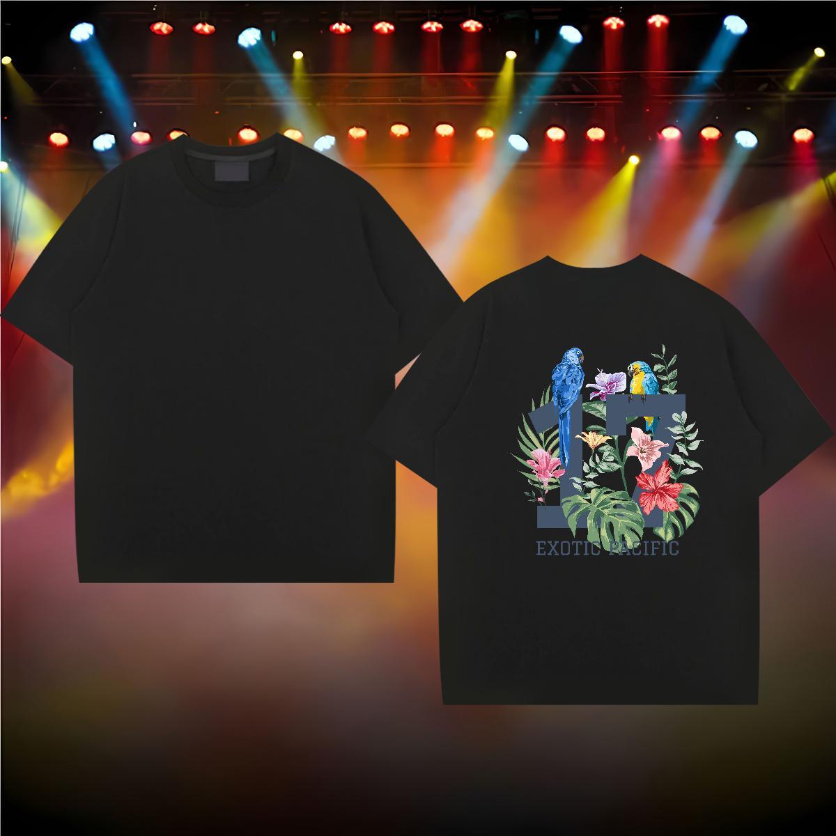 Fashion Design T shirt 230g Cotton bird Anime Printing Street Tops Tees Breathable Crew Neck TOP Quality Men Clothes T-Shirt Graphic