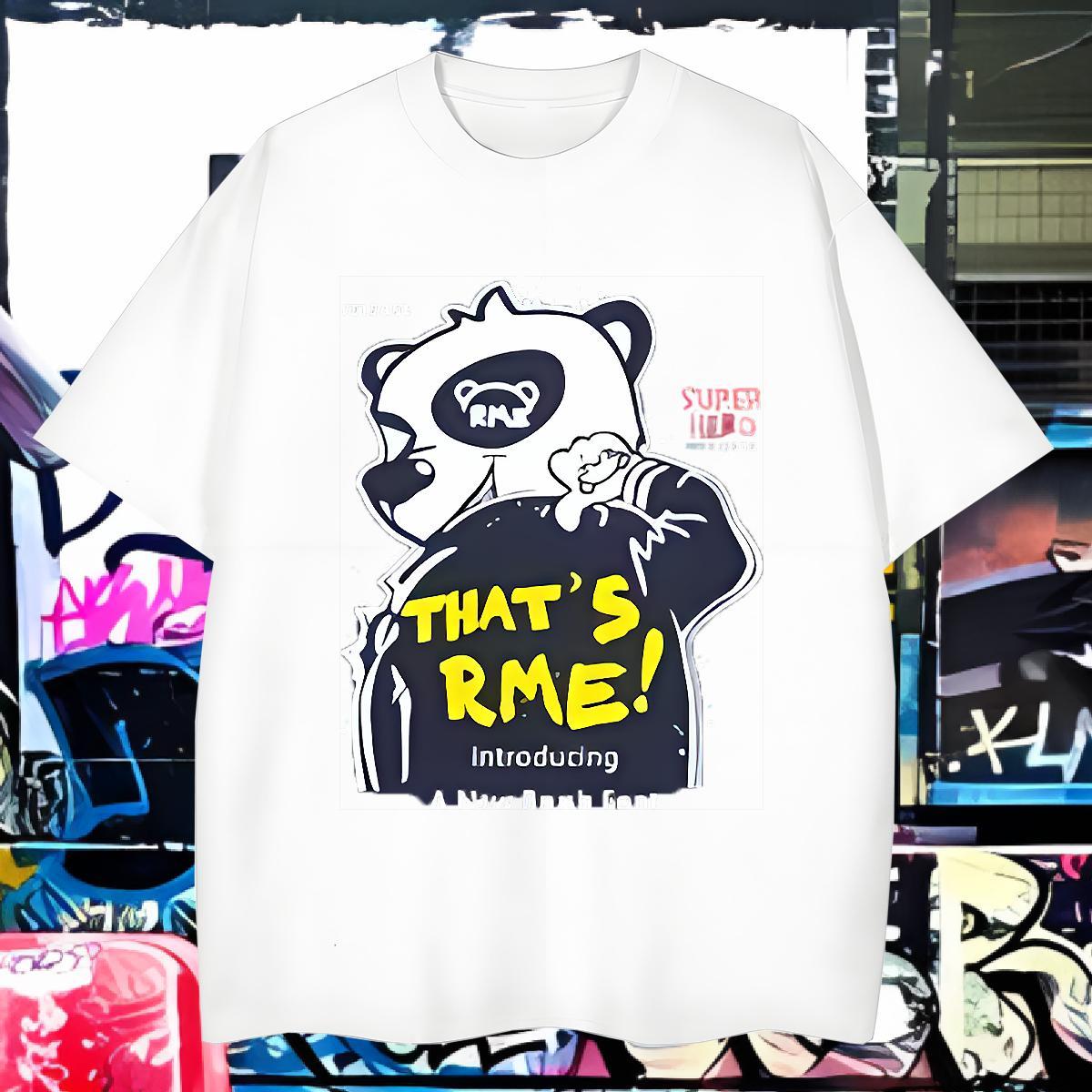 High Quality Mens Tshirts 230g Cotton panda T Shirt For Man Daily Wear O-Neck Short Sleeve Graphic Classic Clothings