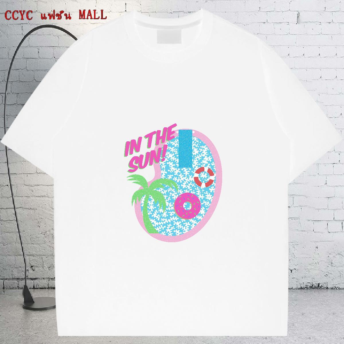 Loose Fit Tshirt for Man Woman 230g Cotton Sport sea wave Plus Size Custom O-Neck Short Sleeve 2024 DIY Mens T Shirts Polos