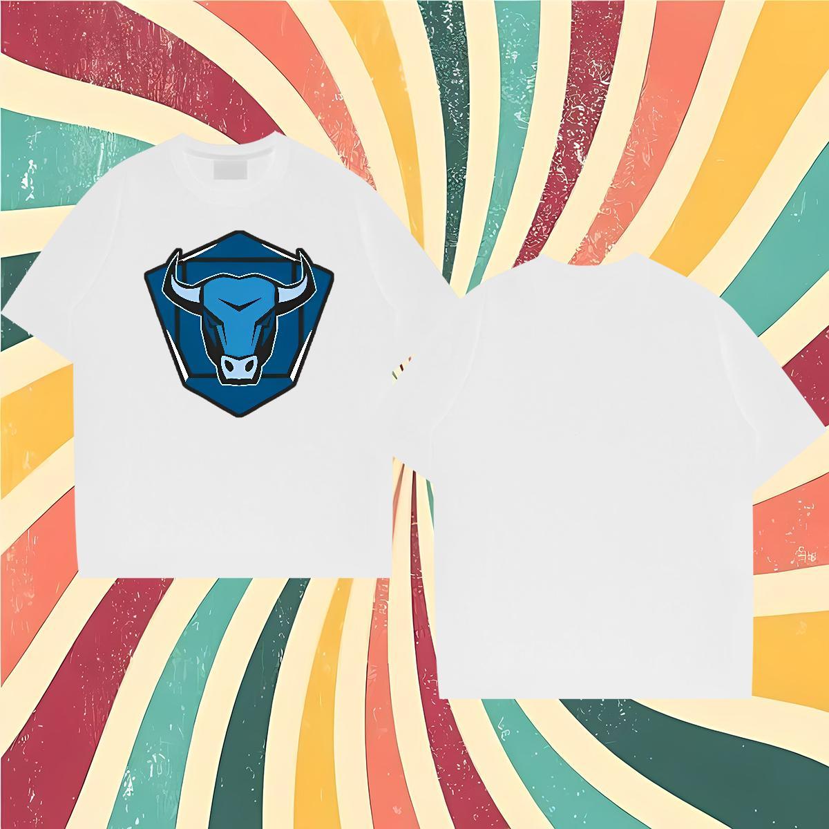 DIY Customized Mens T Shirts 230g Cotton cow Sports Casual Top Tees Breathable Short Sleeve Brand Men Clothes T-Shirt Custom Printing