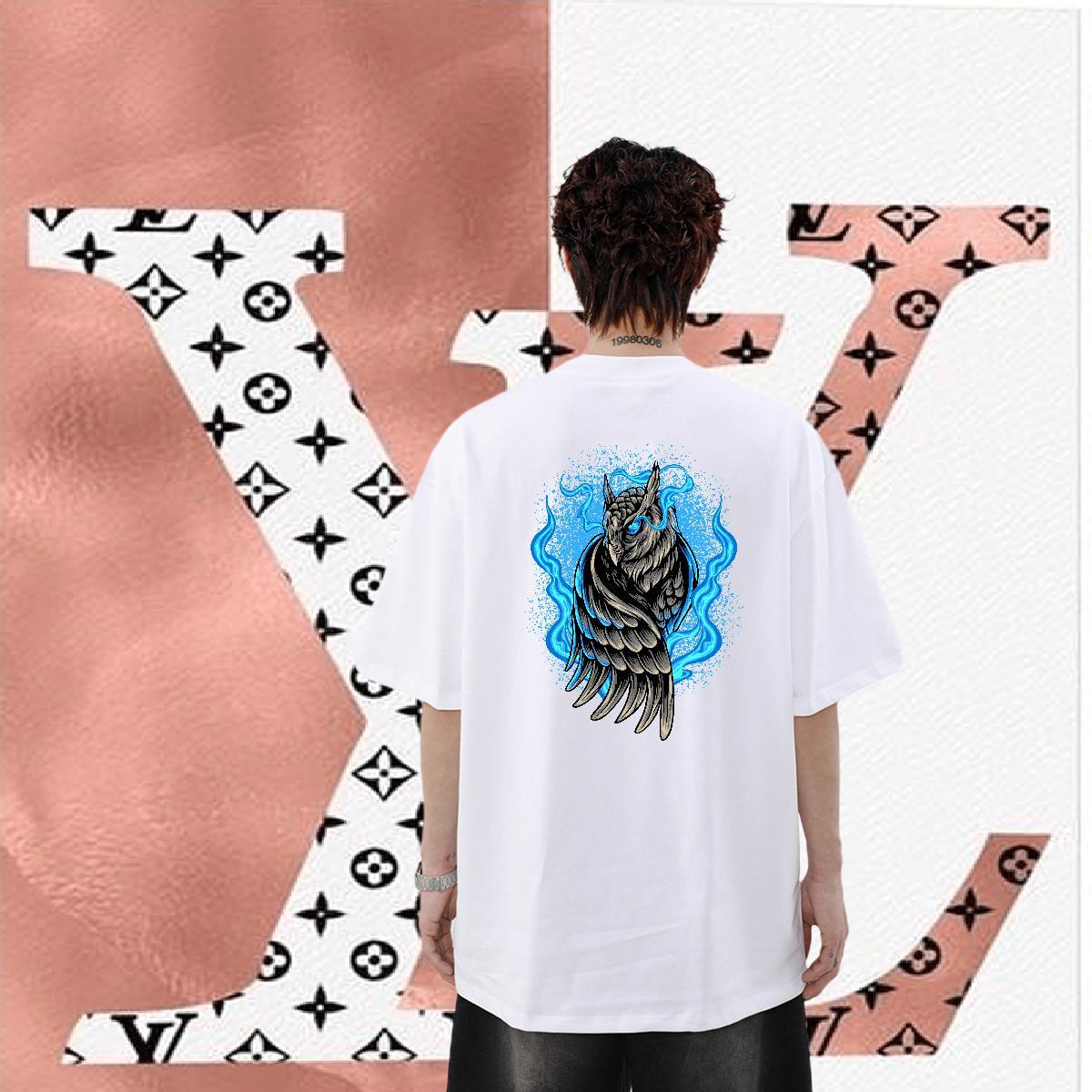 New Arrival Men T Shirts 230g 100% Cotton cool Home Outdoor Top Tees Round Neck Short Sleeve Wholesale Mens Tshirts Cartoon Print