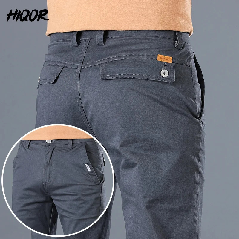 HIQOR Trousers For Men Summer Thin Straight Long Pants Korean Versatile Cargo Embroidery Design Man Casual Baggy 240806