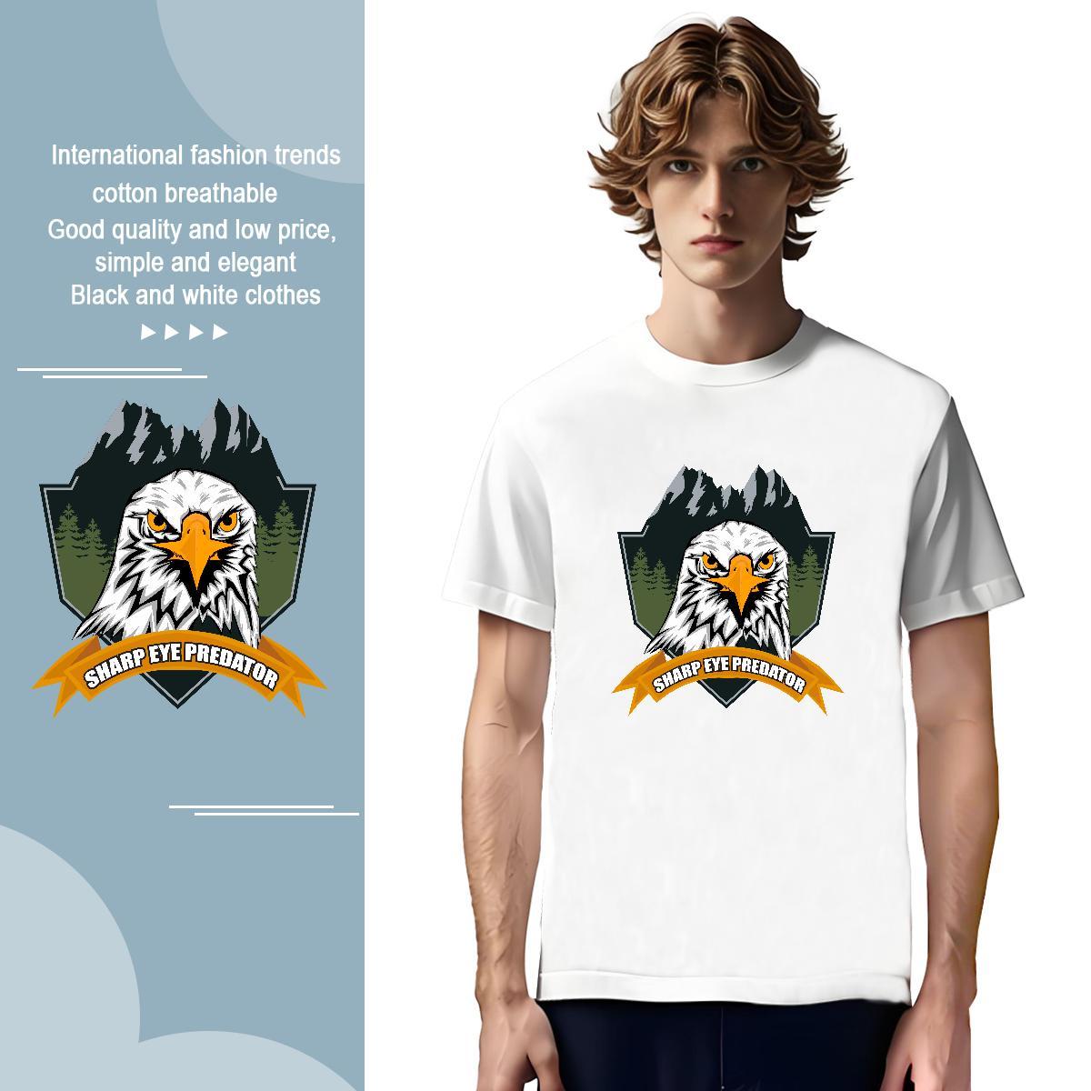 Man T Shirts 230g 100% Cotton cool Casual Beach Short Sleeve Soft Black White Men Tops Tees Stylist Loose Clothes