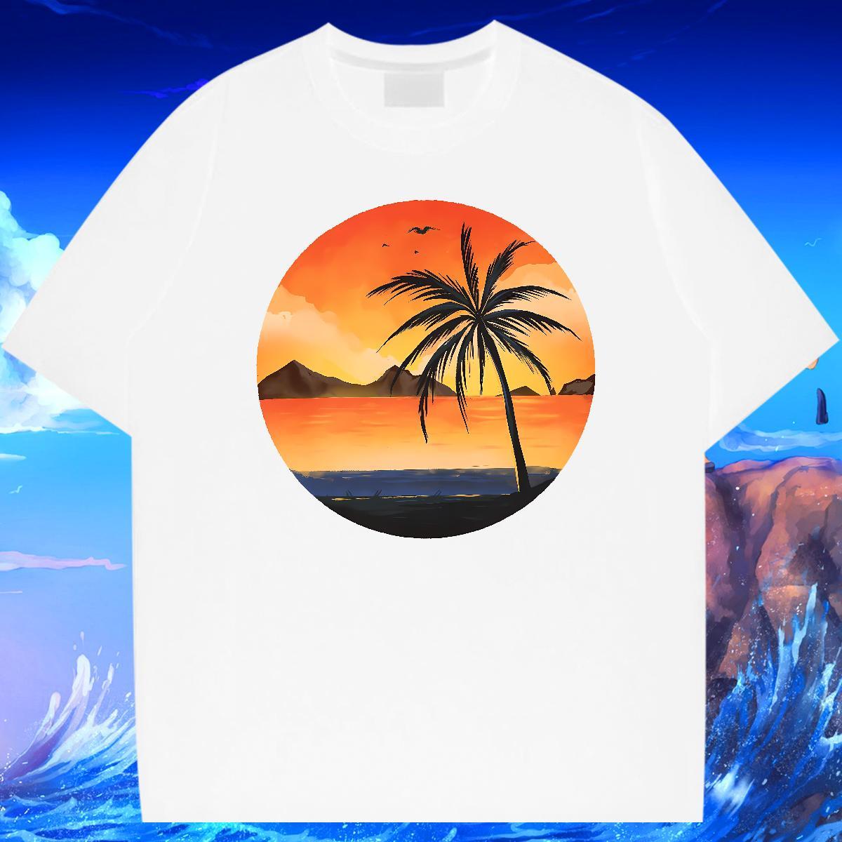 Loose Men Tops Tees 230g Cotton Daily Wear sun Anime Breathable Short Sleeve New Arrival Men T Shirts Tshirts