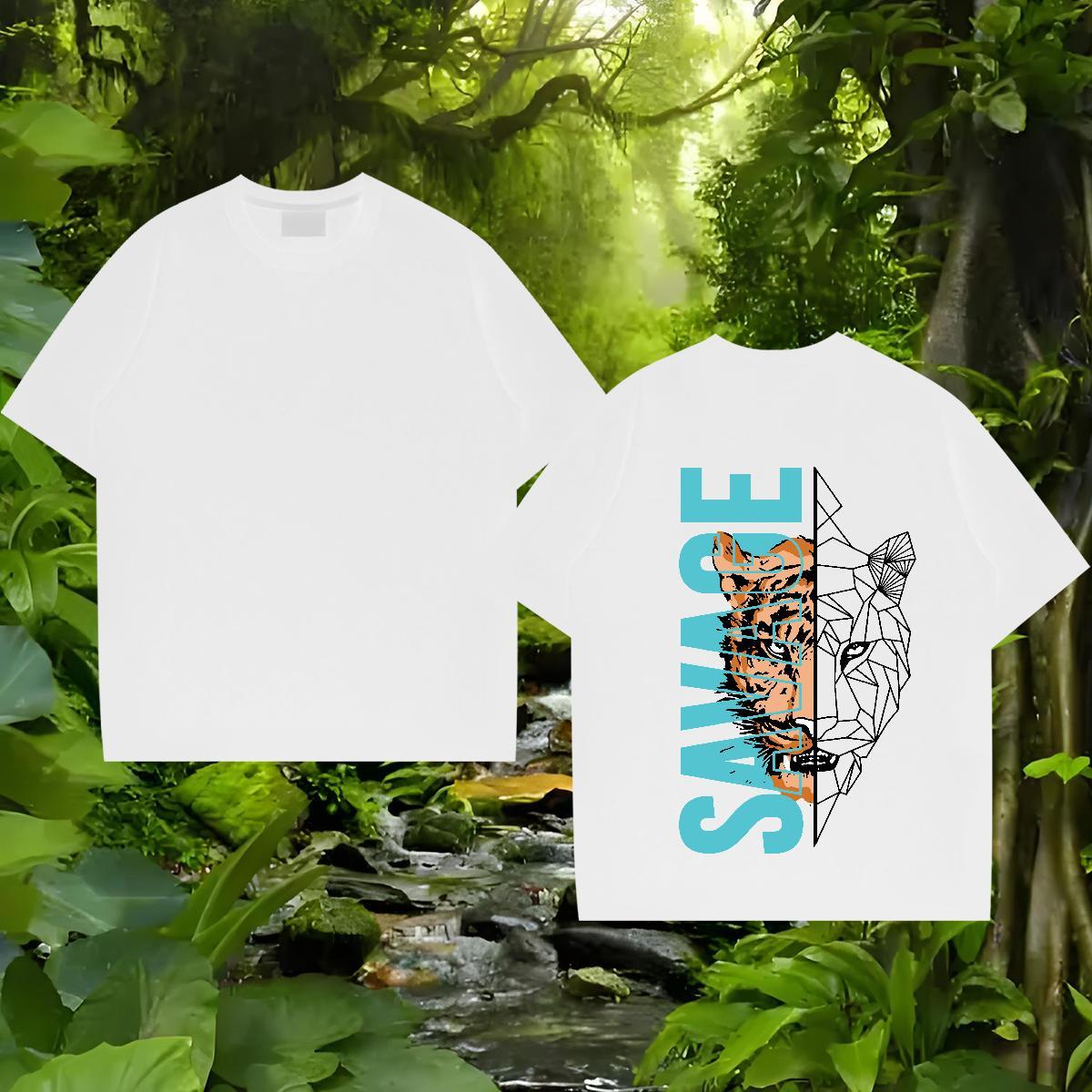 Casual New T-Shirts for Men 230g Pure Cotton Spring Summer Wear O Neck Short Sleeves Cool Design Men Clothes T-Shirt Oversized 4XL