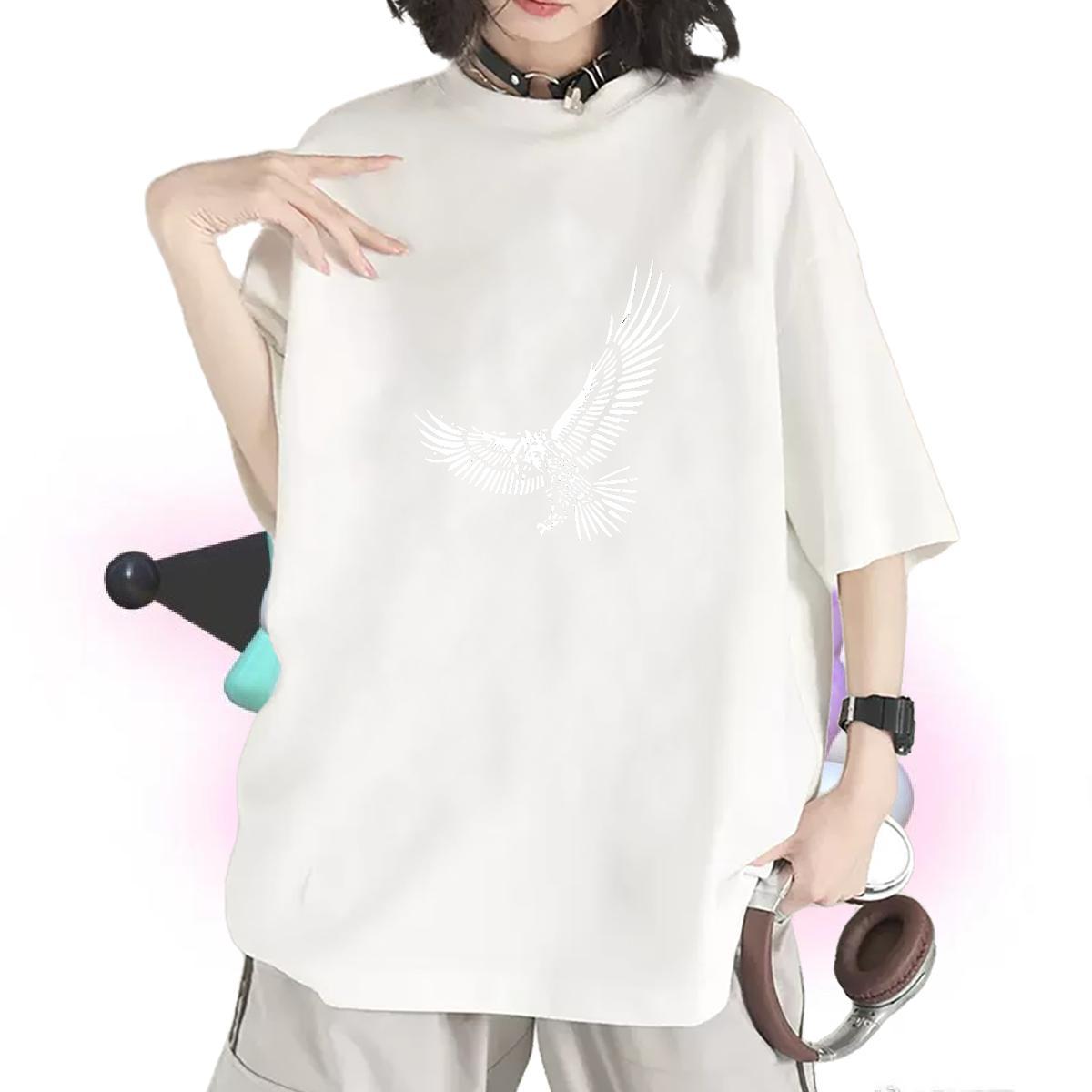 Designer T Shirt For Woman Breathable Crew Neck Unisex Tshirts Skull eagle Outdoor 230g 100% Cotton Classic Tops