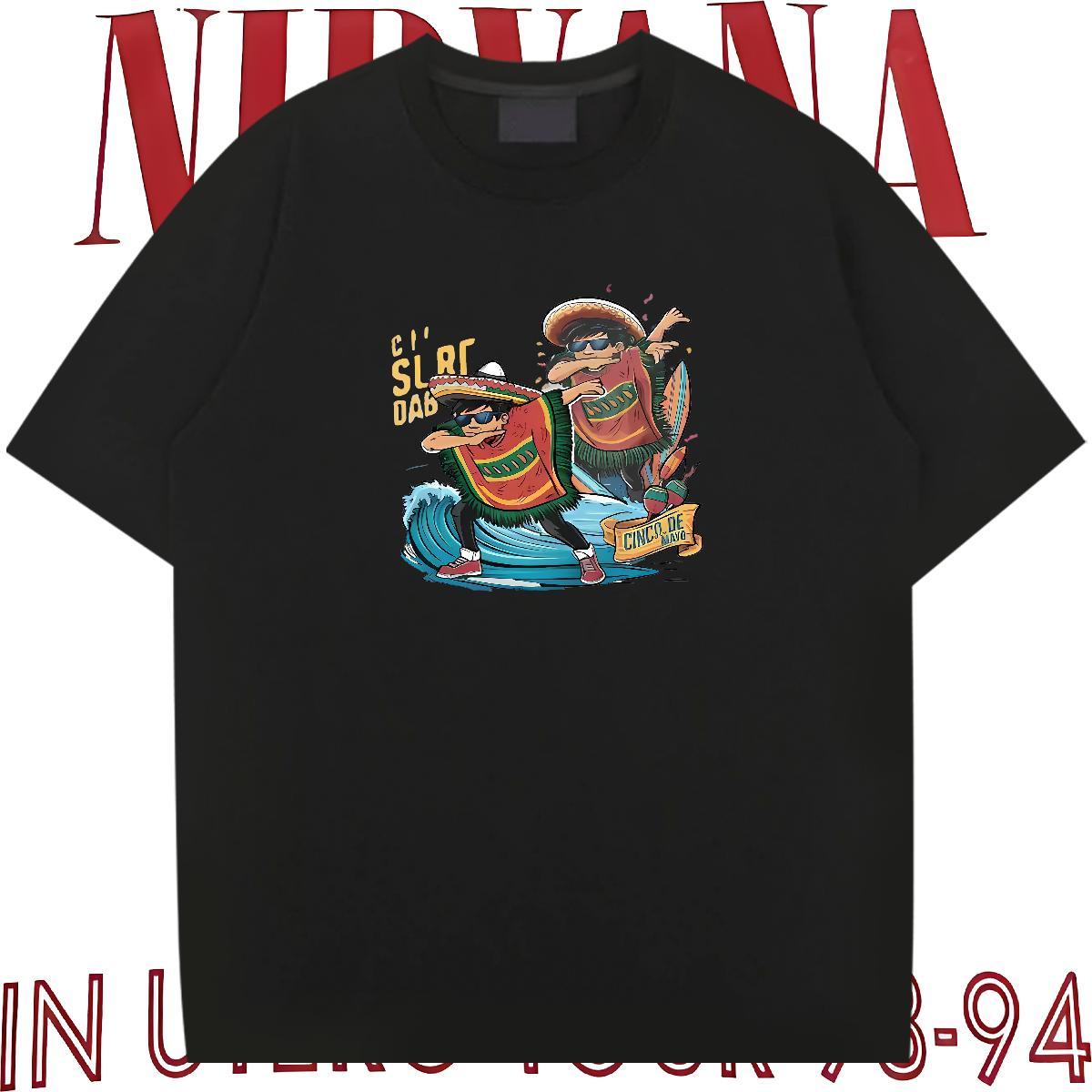 2024 Summer T Shirts Men person Clothes 100% Cotton 230g Casual Daily Wear High Quality Plus Size Custom O-Neck Short Sleeve Men Clothes T-Shirt