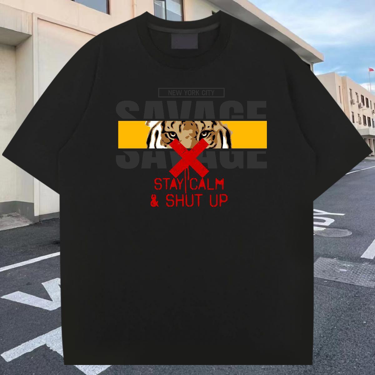 Loose Tshirts 100% Cotton 230g Daily Outfit Custom Cartoon Breathable Classic Men T Shirts Clothings