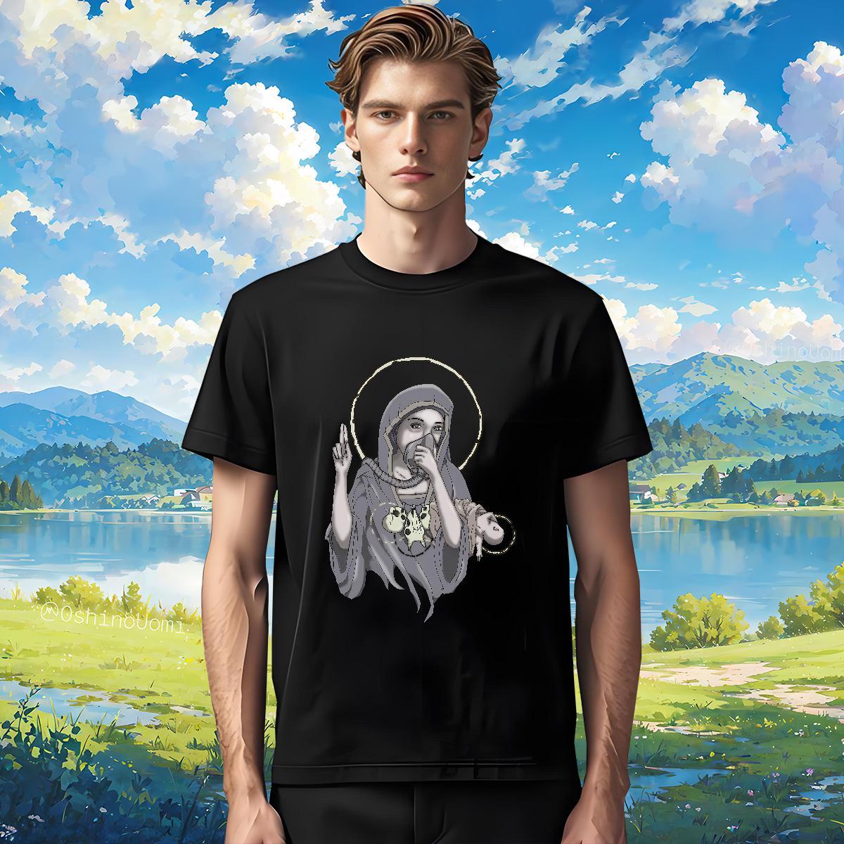 T-Shirts for Men 230g Cotton nun High Street Hip Hop Breathable Crew Neck Oversized Tshirt for Man Woman Stylist Comfortable Clothings