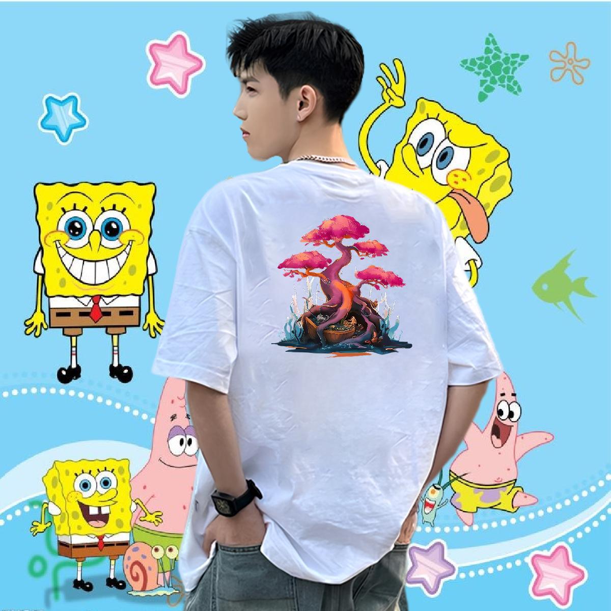 Factory Direct Man T Shirts 100% Cotton 230g tree Beach Clothes Crew Neck Cool Men Tshirts Oversized