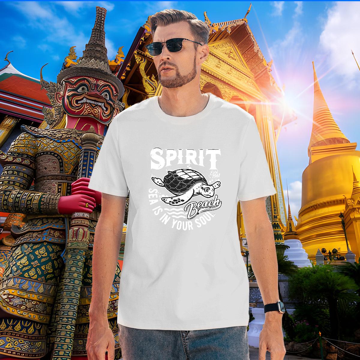 Unisex Men Tees 230g Cotton tortoise T Shirts Men Hip Hop Street Breathable Short Sleeve Anime 2024 Designer Polos