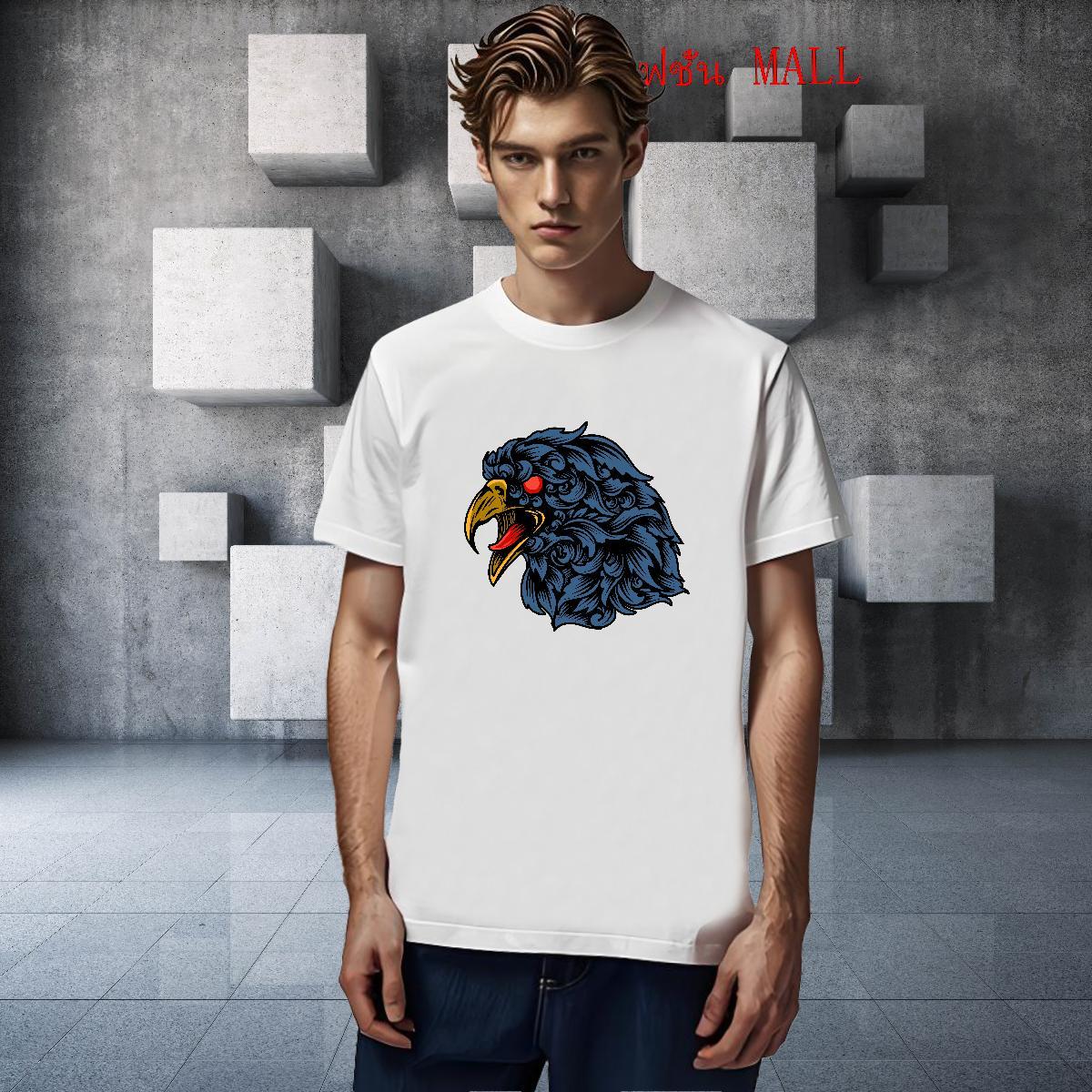2024 T shirt 100% Cotton 230g eagle Anime Printing Street Wear Round Neck Short Sleeve TOP Quality Men Tees Plus Size Cartoon