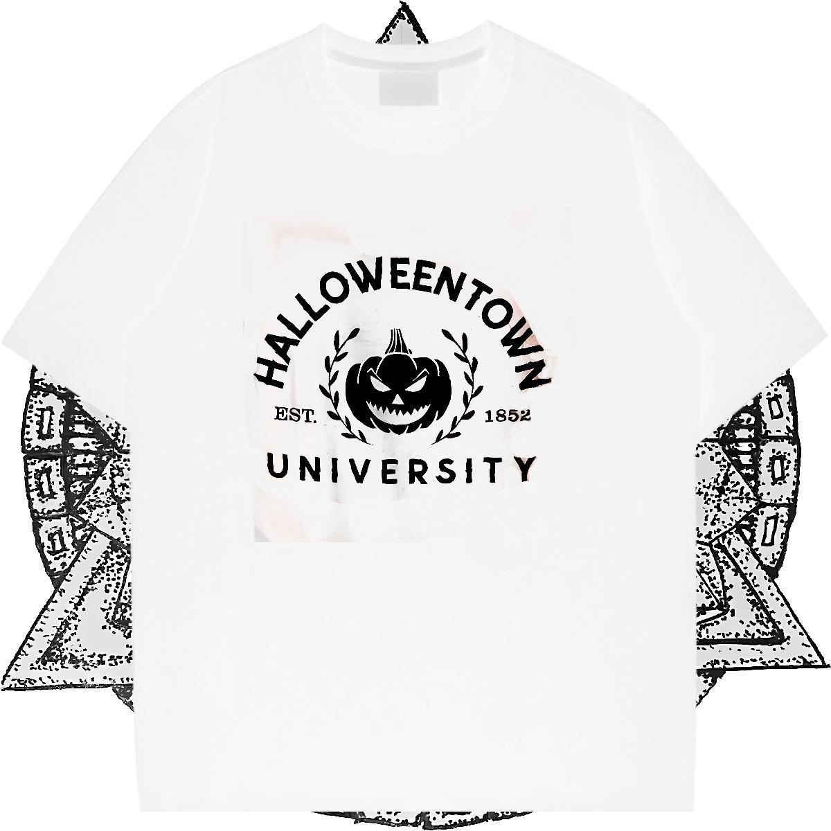 Casual New T shirt 230g 100% Cotton pumpkin Street wear Hip Hop Tees Crew Neck Breathable Cool Design Couples T Shirts Customized