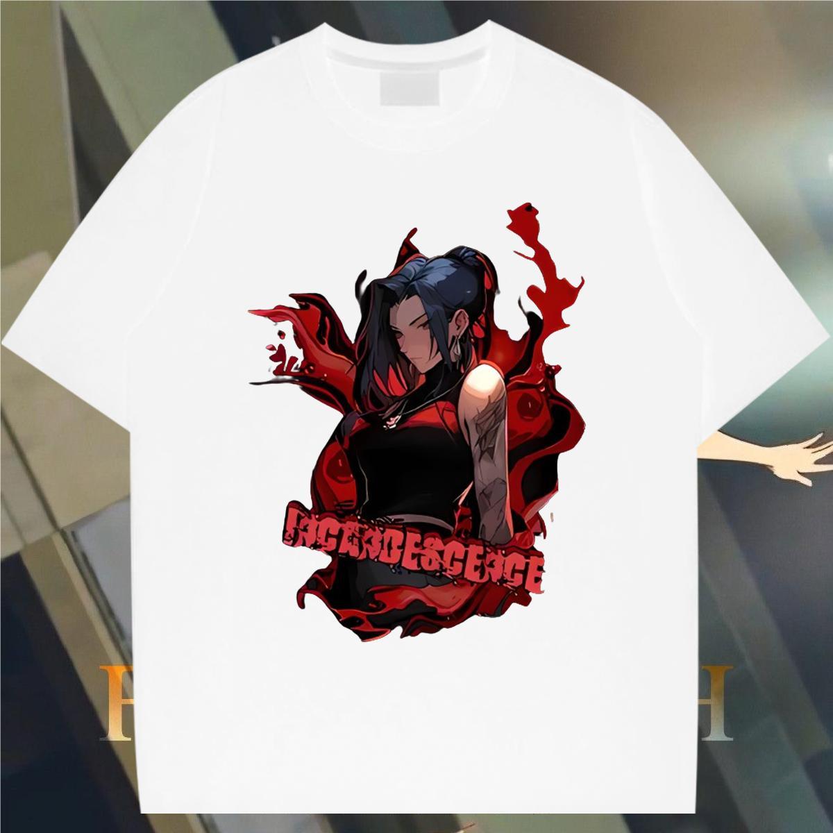 Mens T Shirts 230g Pure Cotton game Casual Beach Breathable Crew Neck Oversized 4XL Men Clothes T-Shirt Classic Casual Cool Design Tees