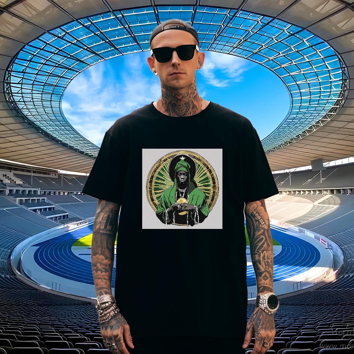 Loose Tshirt for Man Woman 100% Cotton 230g Daily Outfit cash Cartoon Print Crew Neck Stylist Men T Shirts Tops