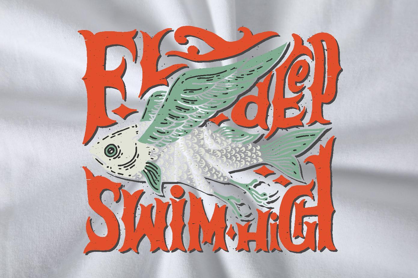 2024 DIY T-Shirts 230g Pure Cotton fish High Street Hip Hop Tees Short Sleeve Soft TOP Quality Men Tshirts Oversized 3XL 4XL