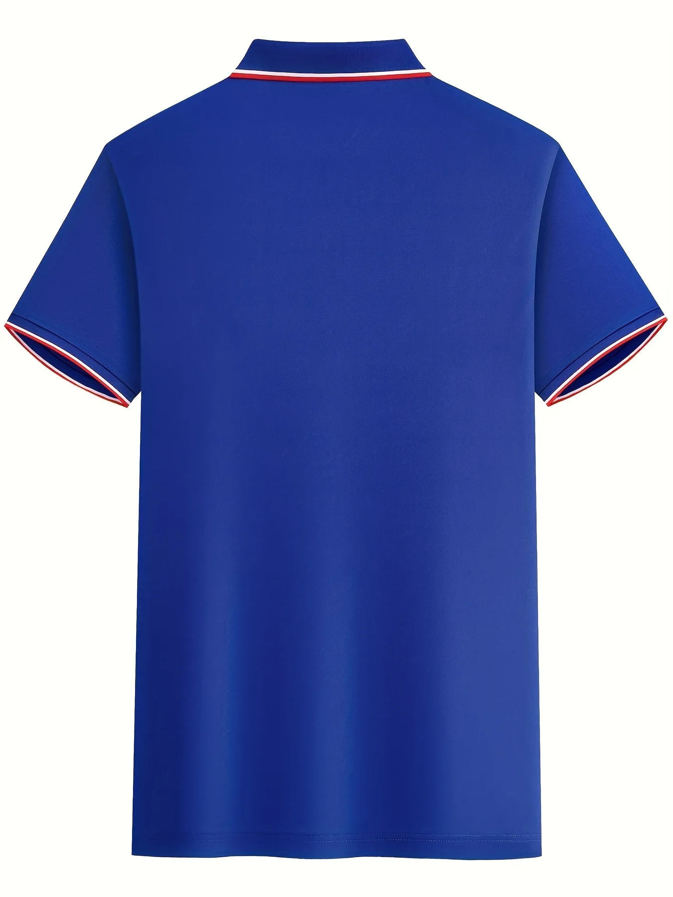 Mens summer 100 cotton Long Neck Dragon print loose oversized casual polo collar short sleeved polo shirt top 240807