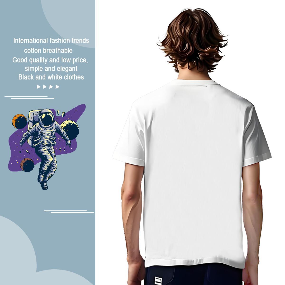 T Shirts Men 230g Pure Cotton universe Street Short Sleeve Soft DIY Anime Mens Tshirts Fashion Designer TOP Quality Clothes