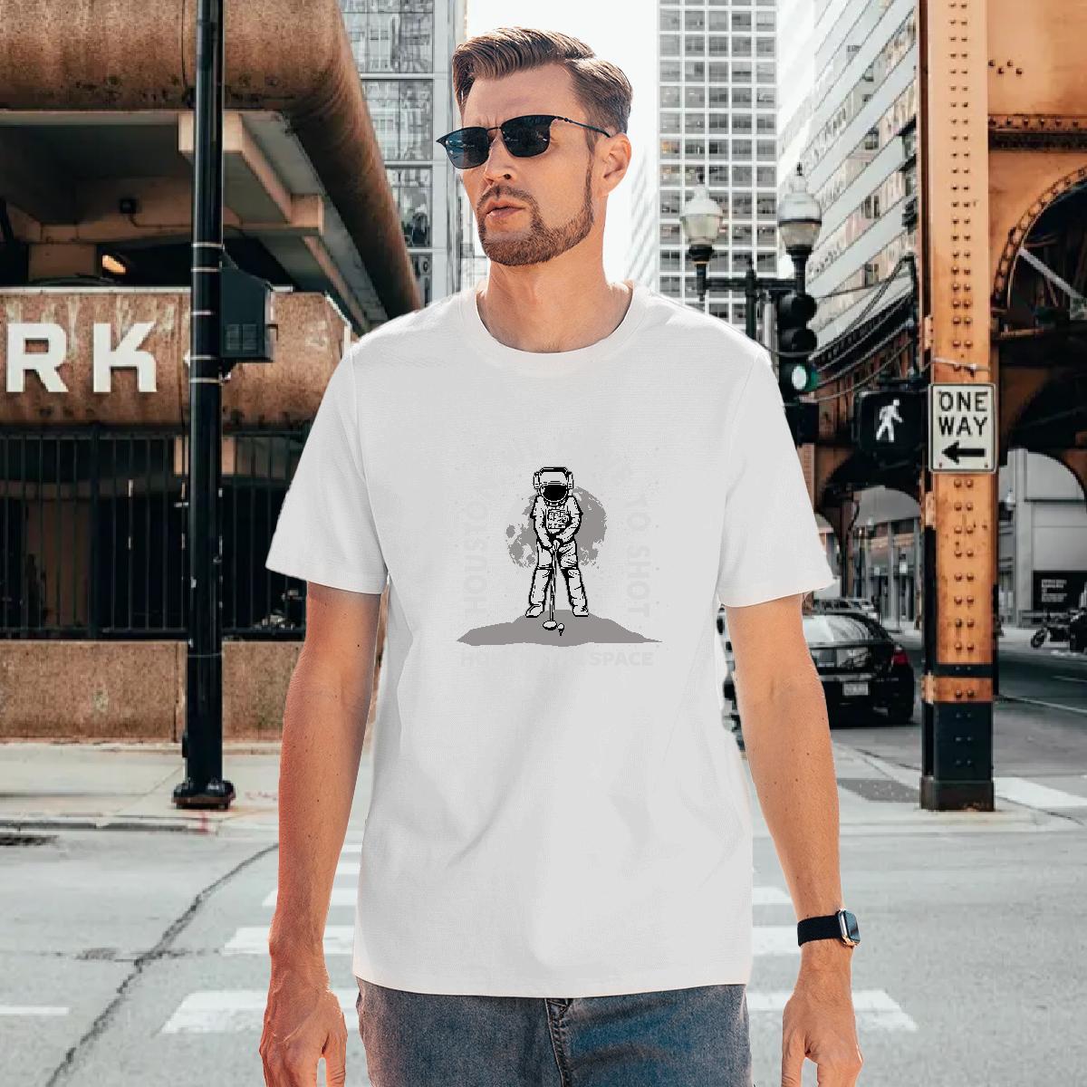 T shirt 230g Pure Cotton person Spring Summer Breathable Short Sleeve Customized Mens Tshirts Classic Soft Tops