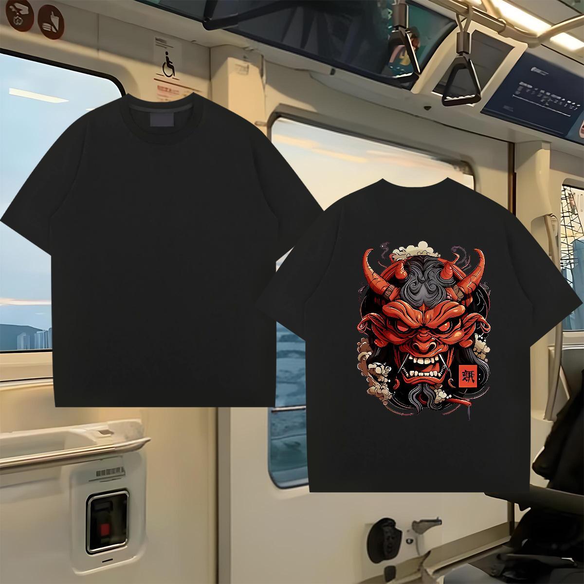 DIY T-Shirts 230g 100% Cotton Spring Summer Tshirts Round Neck Short Sleeve Free Shipping Men Tops Tees Skull