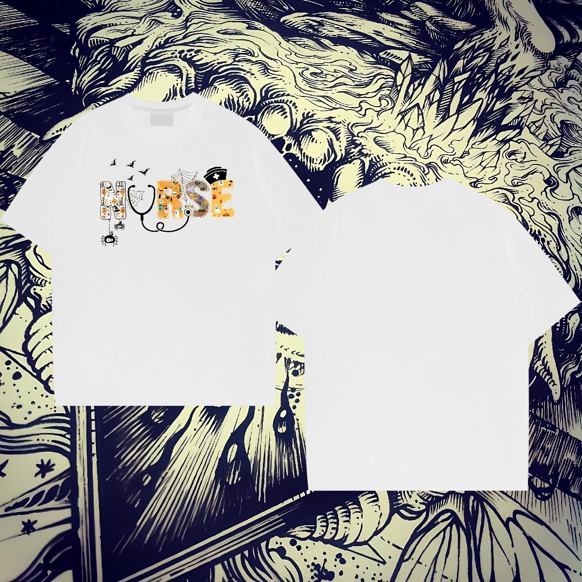 DIY Mens T Shirts 100% Cotton 230g halloween Outdoor Tees Shirts Pure Cotton TOP Quality Couples T Shirts Custom Big Size