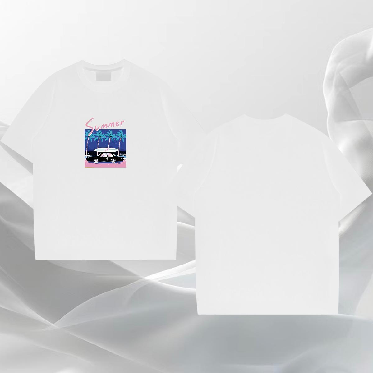 Unisex Mens Tshirts 230g 100% Cotton Home Outdoor tree Custom Anime Breathable Crew Neck Fashion Designer T-Shirts for Men Tops Tees