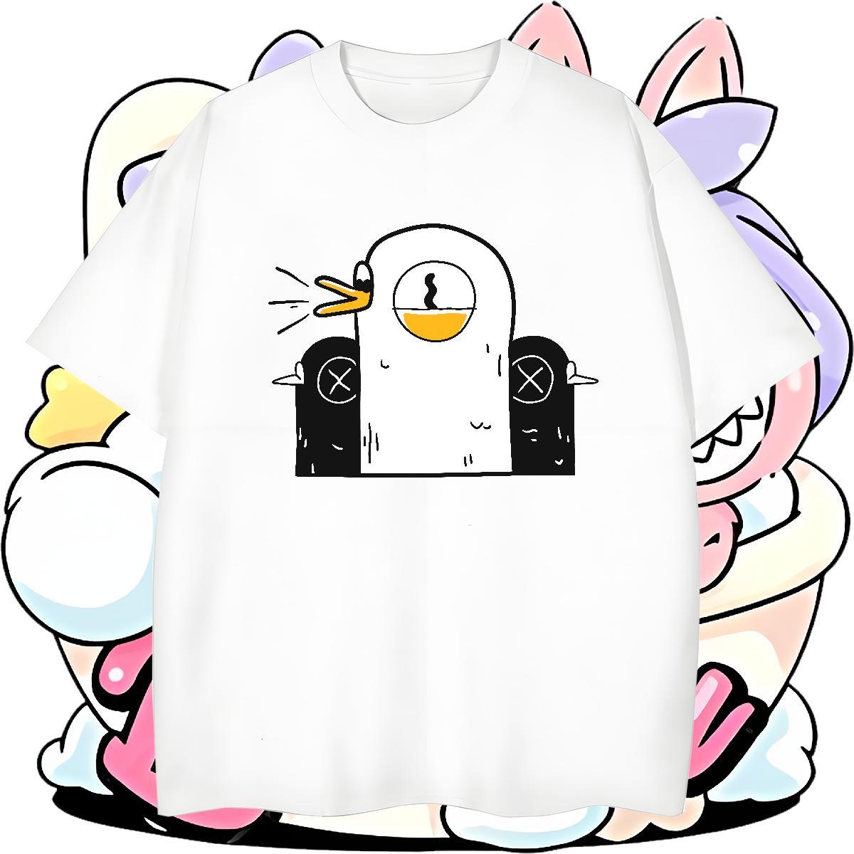 2024 Summer T Shirt For Man 230g Pure Cotton chicken Casual Tees Round Neck Short Sleeve Cool Mens Tshirts DIY Printed