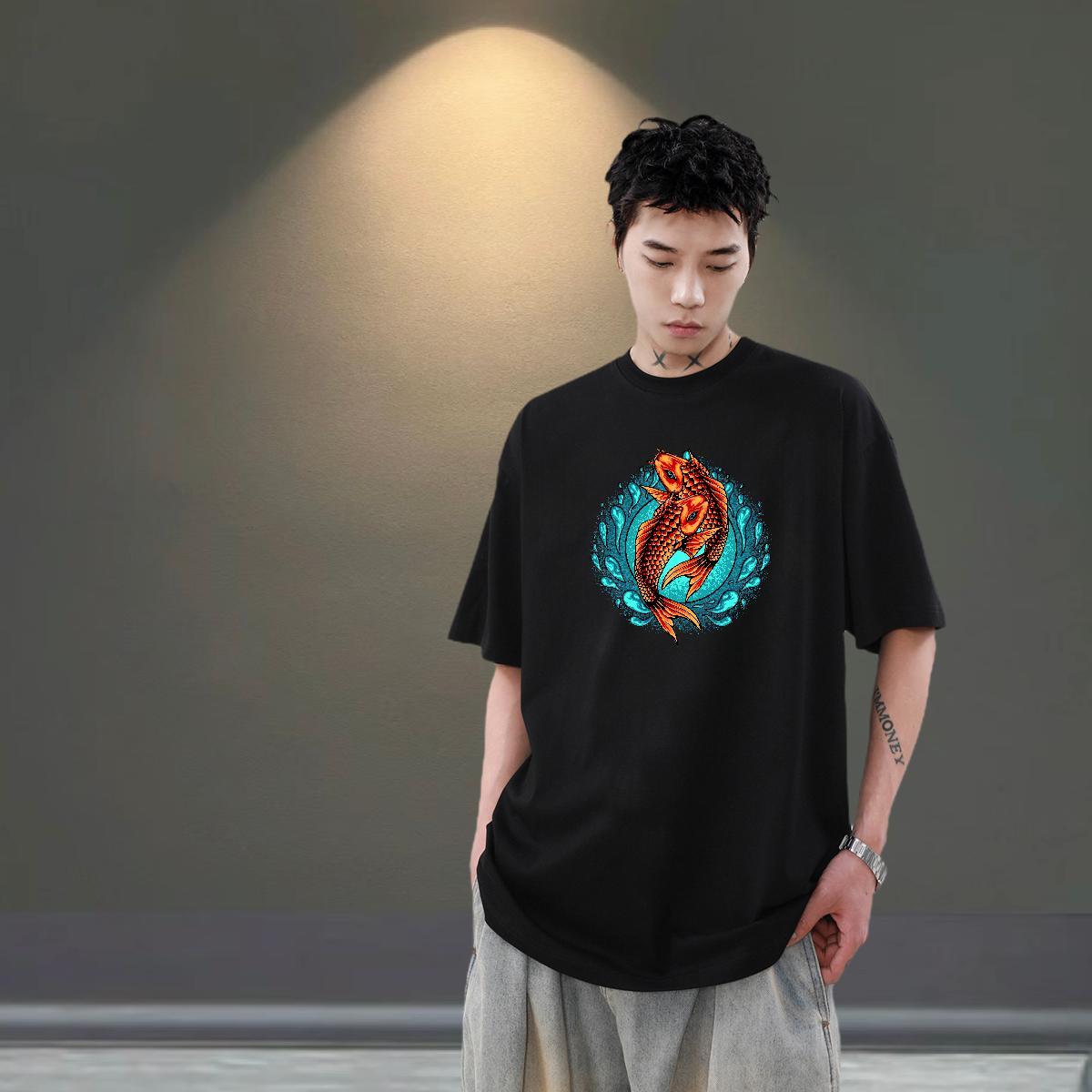 Wholesale Men Tees 230g Cotton Daily Wear White Plus Size O Neck Short Sleeves Classic T-Shirts Polos