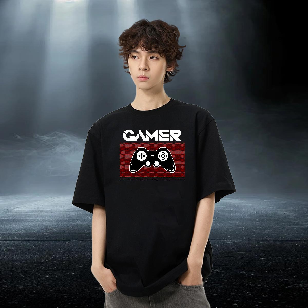 Cool Men Clothes T-Shirt 100% Cotton 230g Sport letter Oversized 3XL 4XL Breathable Short Sleeve 2024 Summer T Shirt For Man Tees Shirts