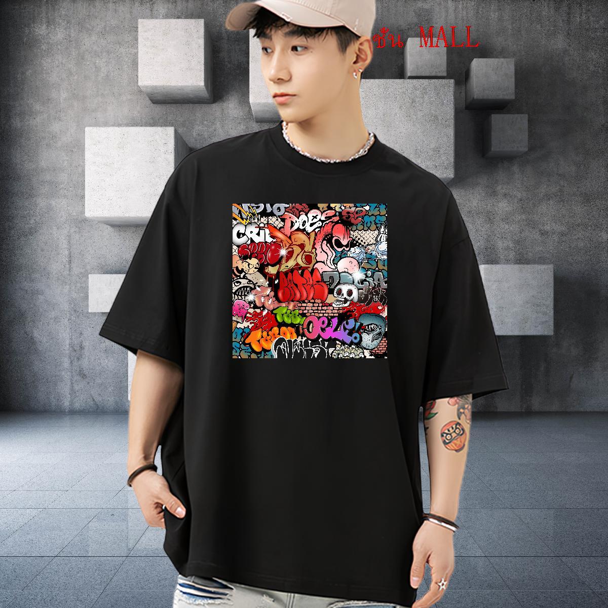 Designer Fashion Men T Shirts skull Polos 100% Cotton 230g Beach Soft DIY Printed Breathable Crew Neck Couples T Shirts