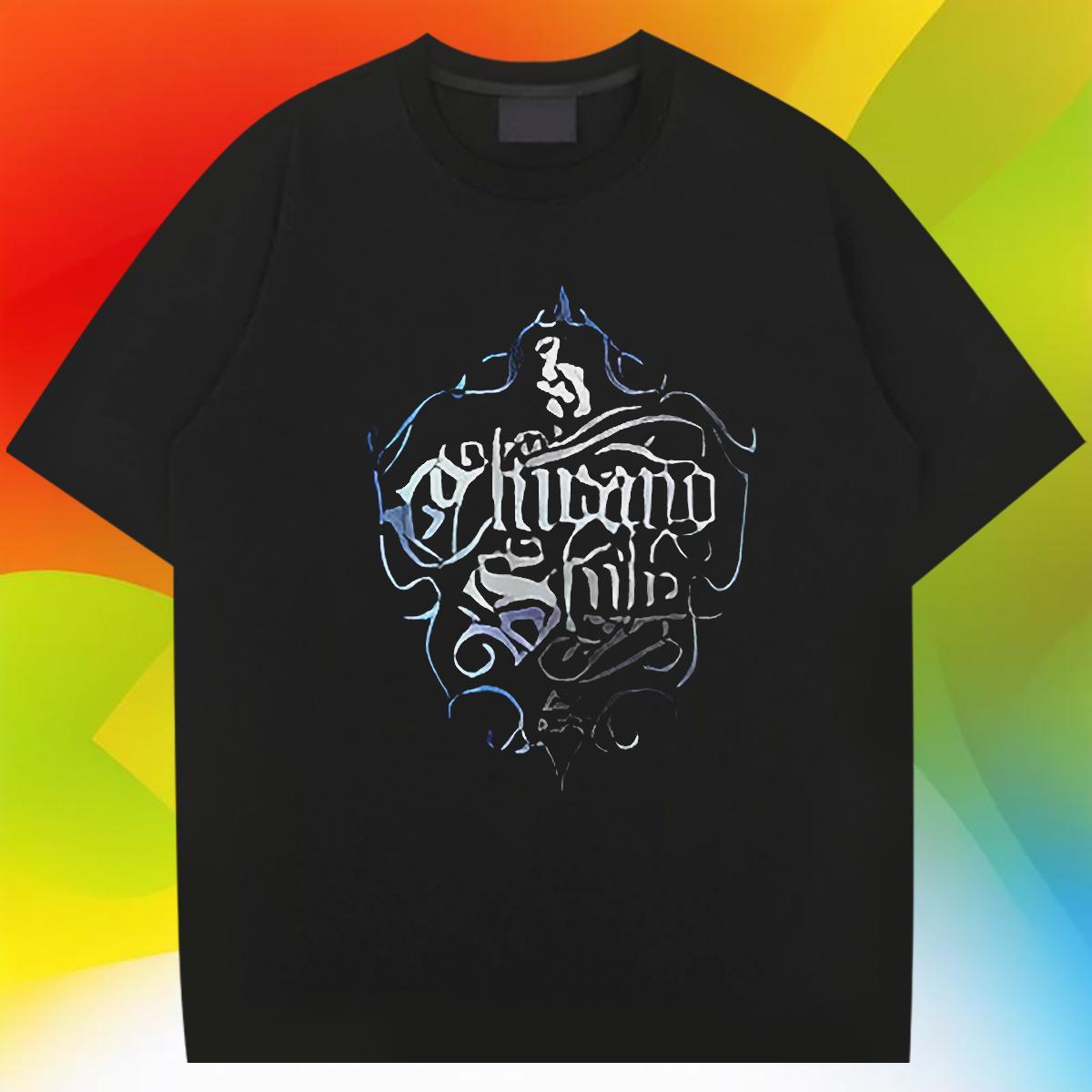 Loose Fit Men Tshirts 230g Cotton Sport letter Custom Cartoon Short Sleeve Soft Fashion Design T Shirts Men Tee Shirt