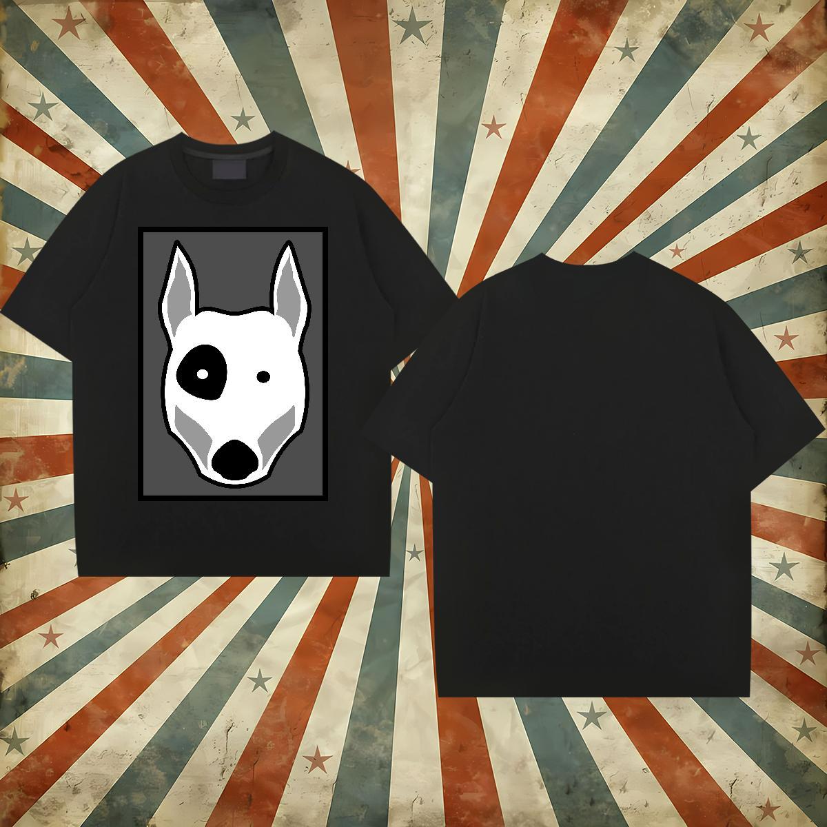 2024 New Men T Shirts 230g 100% Cotton Dog Street Wear Tees Breathable Short Sleeve Cool Design Tshirts Custom Print Oversized