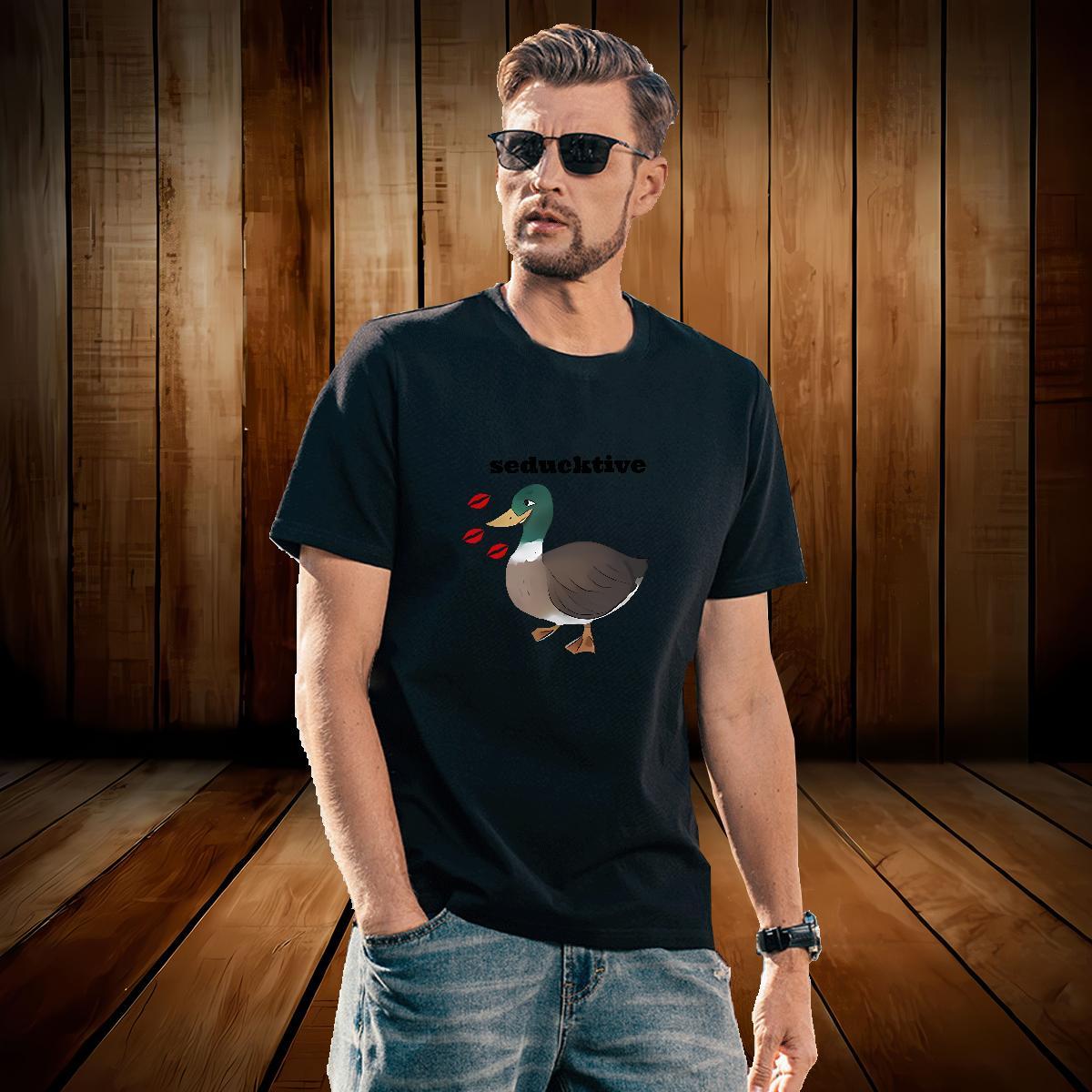 T Shirt For Man 100% Cotton 230g duck Street Casual Breathable Soft Oversized 3XL 4XL Mens Tshirts Fashion High Quality Top Tees
