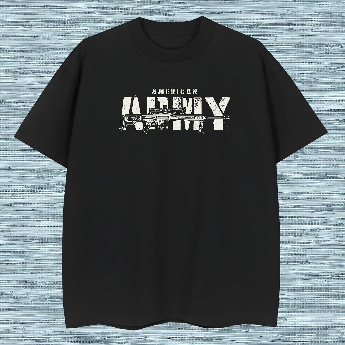 Men T Shirts 230g Pure Cotton pistol Beach Short Sleeve O-Neck Plus Size Cartoon Men Tshirts Custom Unisex Top Tees