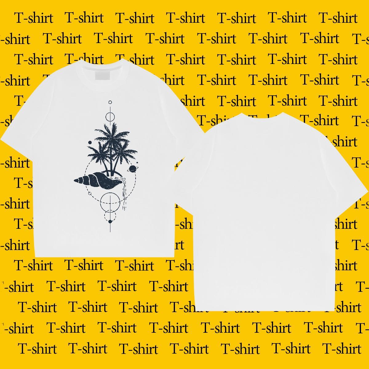 New Designer T Shirts Men 230g Cotton tree High Street Hip Hop Tops Crew Neck Free Shipping Couples T Shirts Plus Size Custom